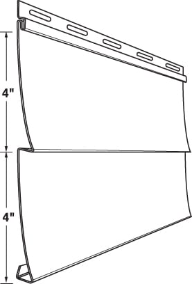 Double 4" Clapboard
